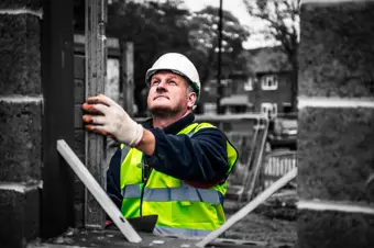 Construction worker working onsite