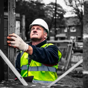 Construction worker working onsite