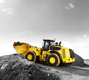 Digger truck at work