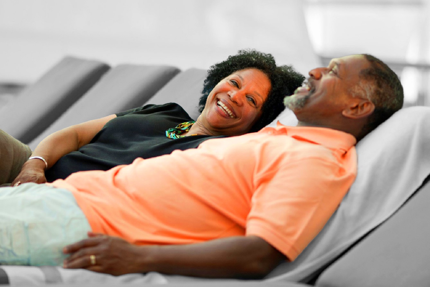 Couple relaxing on holiday