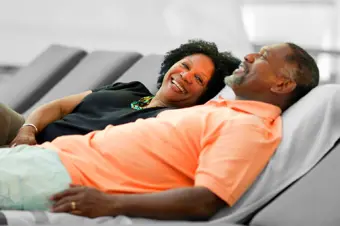 Couple relaxing on holiday