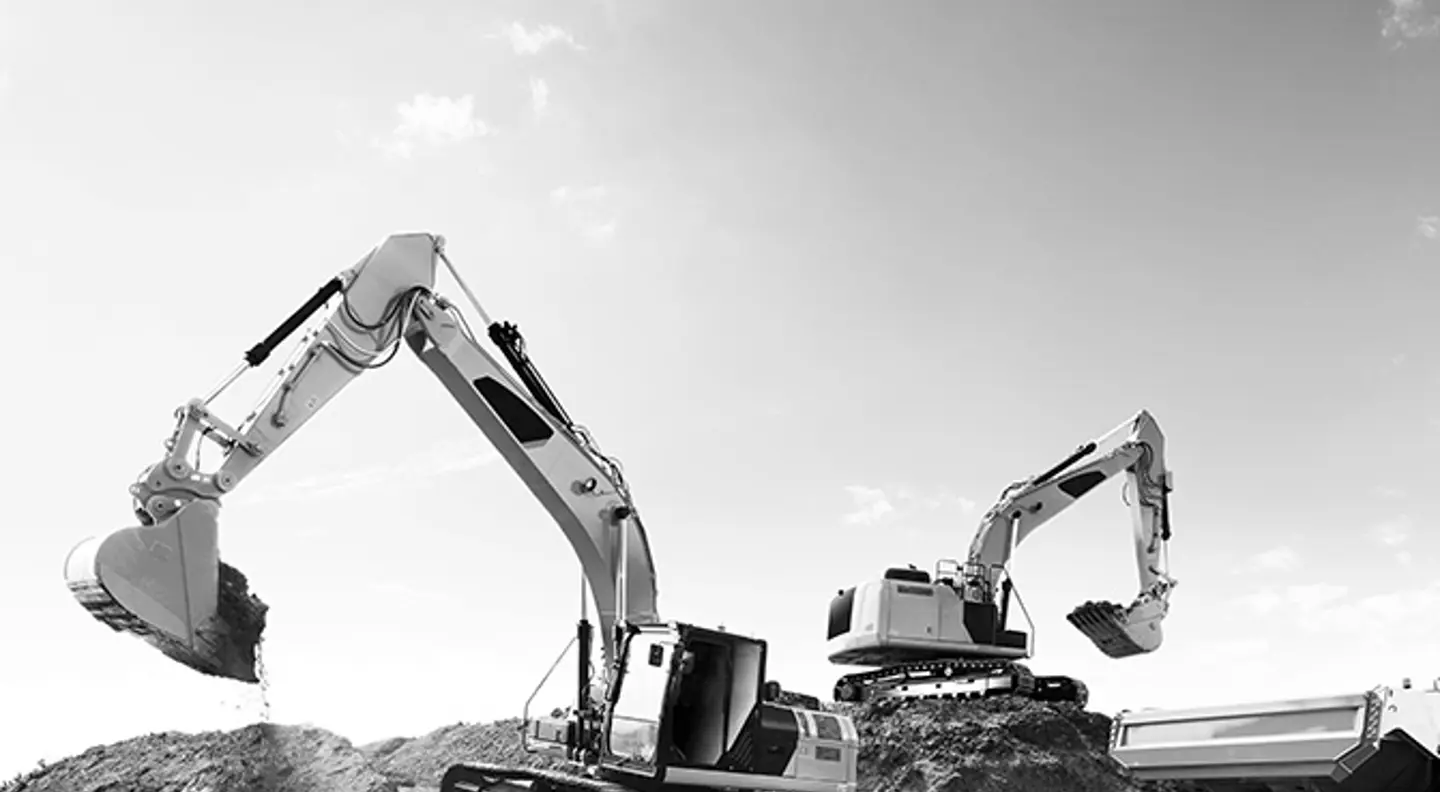 farm machinery in action