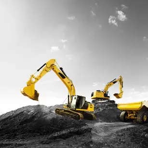 Diggers working onsite