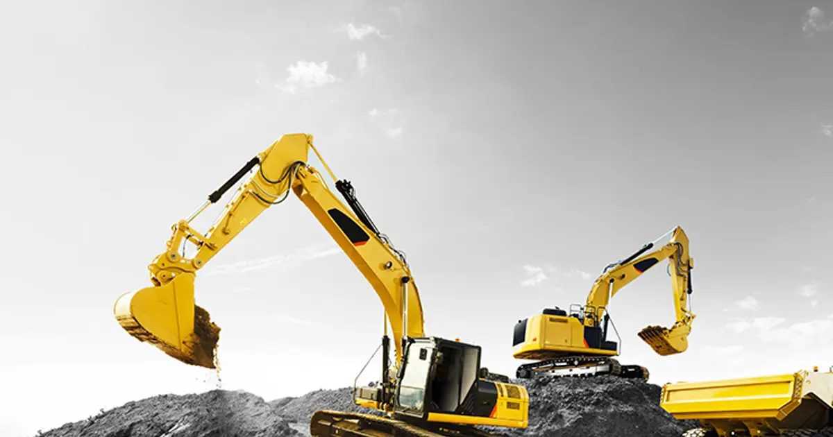 Diggers working onsite