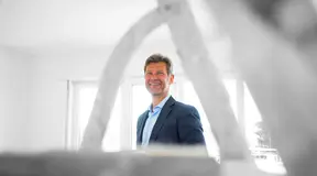 Landlord viewing a property