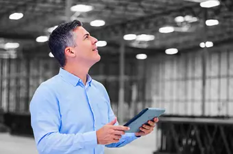 Person working in a warehouse