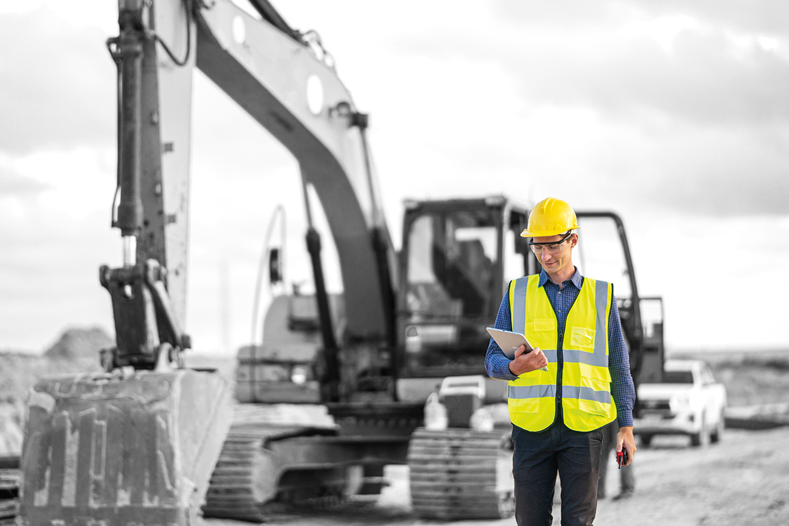 Construction worker onsite