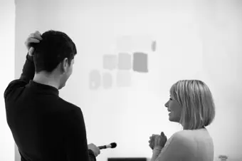 Couple decorating house 