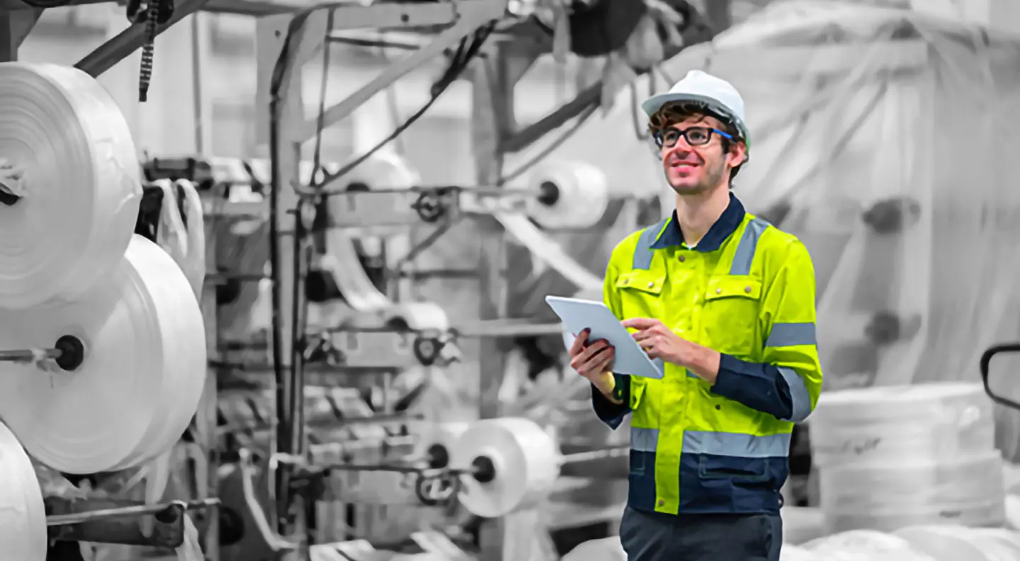 Person working in a factory
